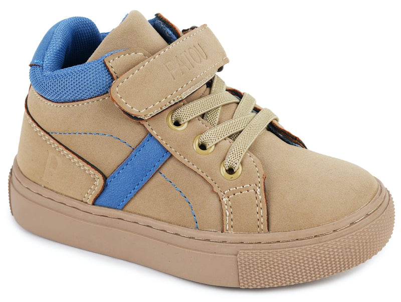 Boys Boots - Beige Blue