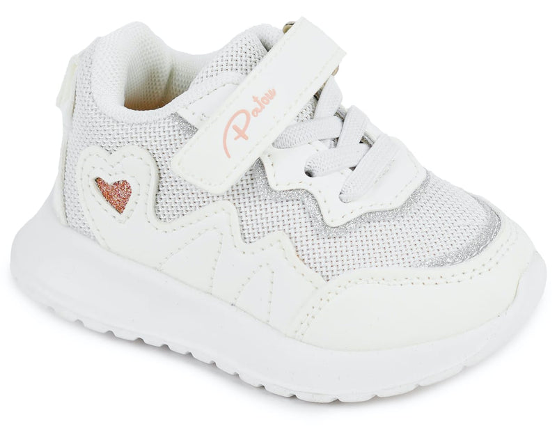 Girls Sneakers - White Pink