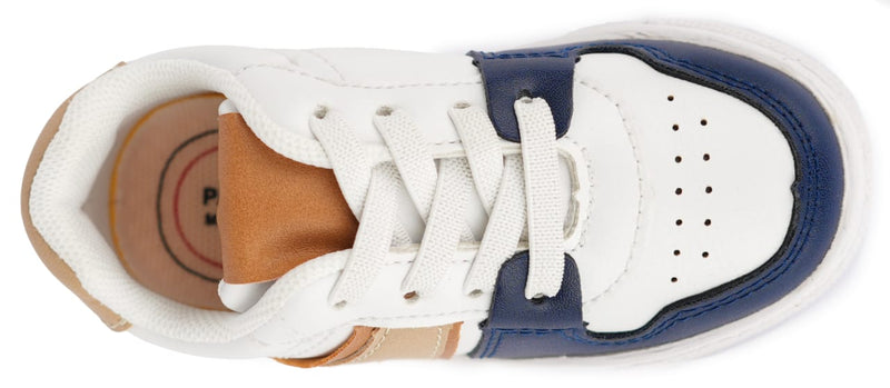 Boys Sneakers - White Navy Beige