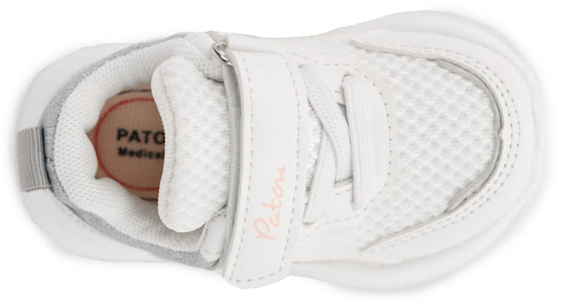 Girls Sneakers - White Silver