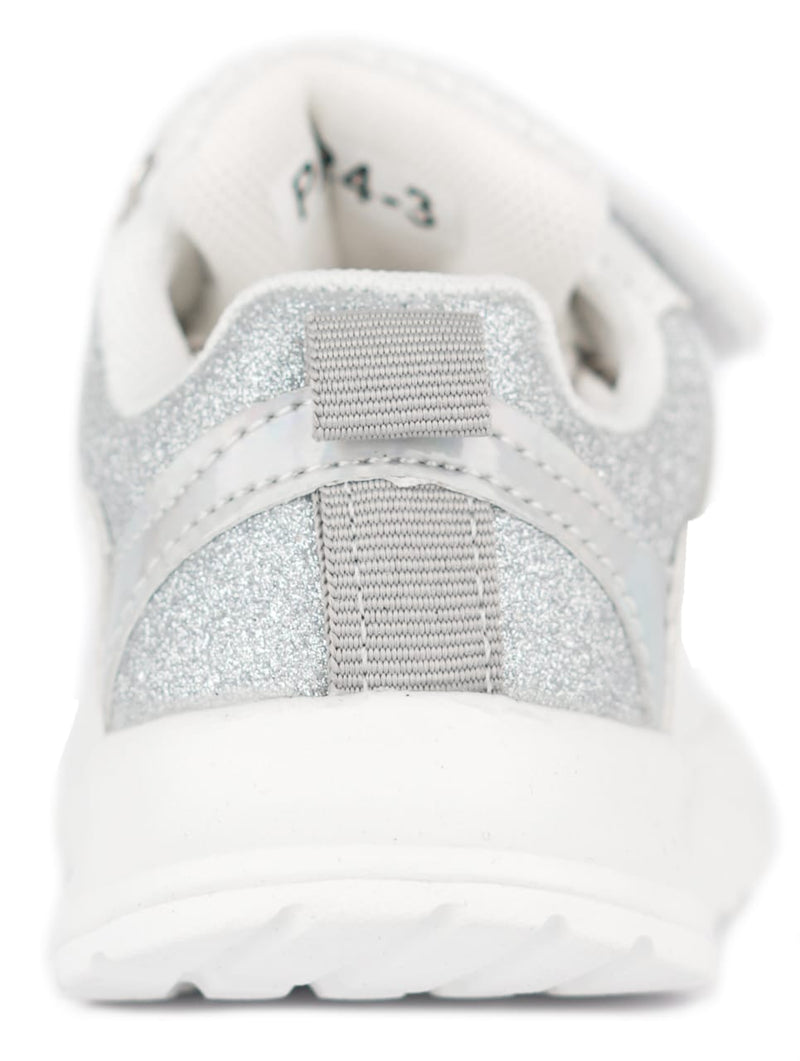 Girls Sneakers - White Silver