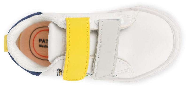 Boys Sneakers - White Navy Yellow