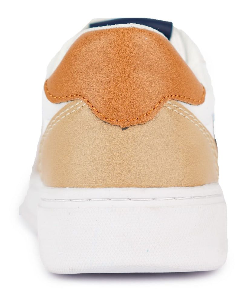 Boys Sneakers - White Beige Navy