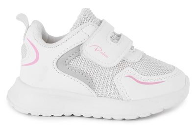 Girls Sneakers - White silver