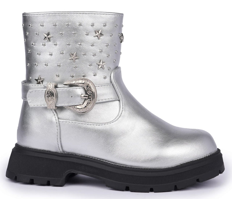 Girls Boots - Silver