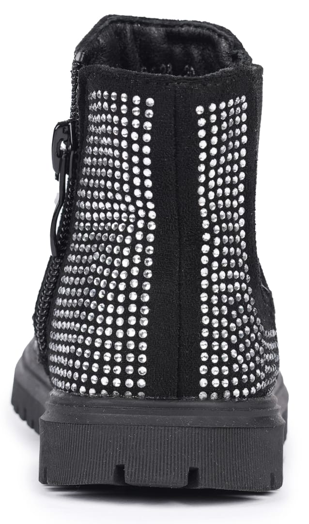 Girls Boots - Black Silver